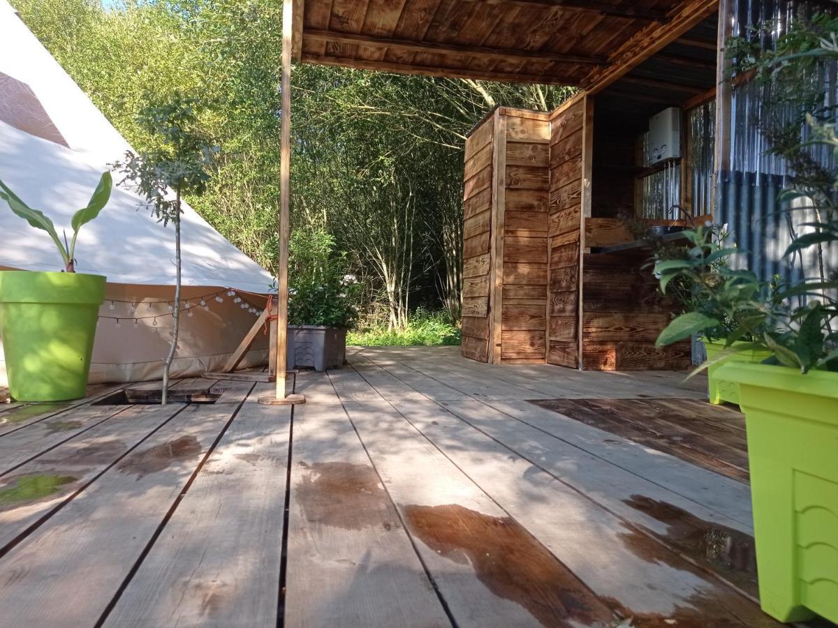 Tente Safari Lodge Dans Foret Luxuriante Vielle-Tursan Buitenkant foto