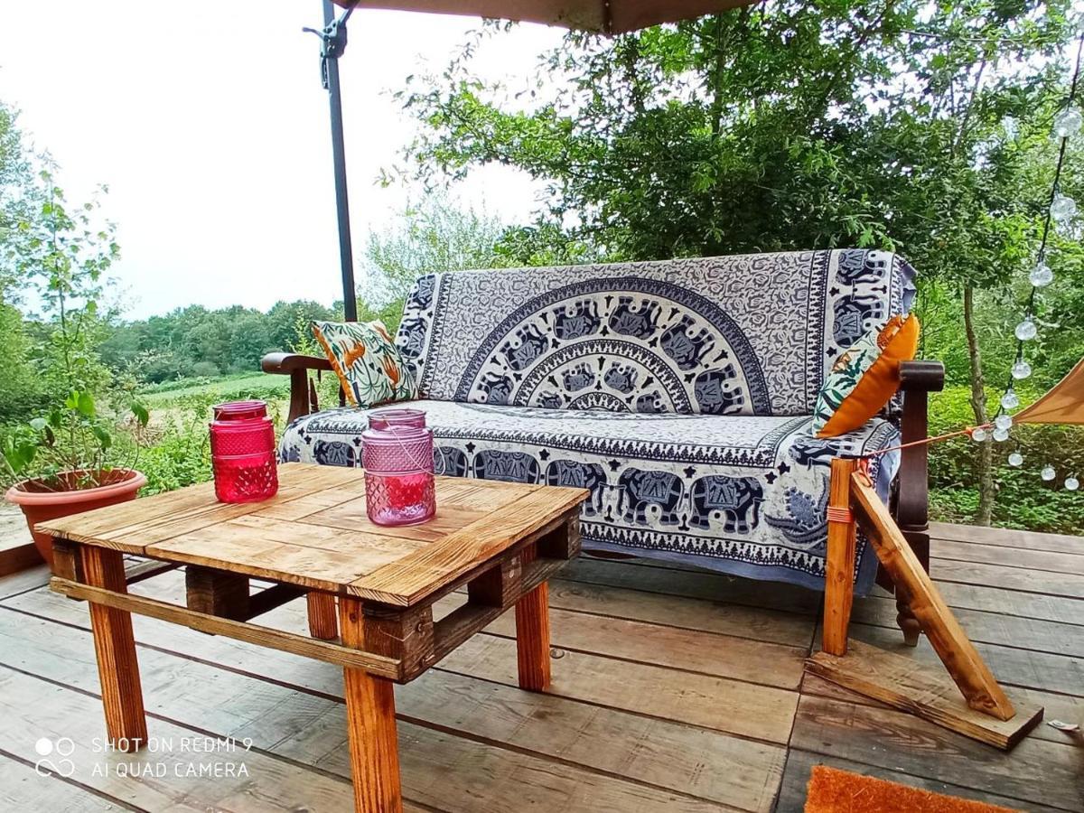 Tente Safari Lodge Dans Foret Luxuriante Vielle-Tursan Buitenkant foto