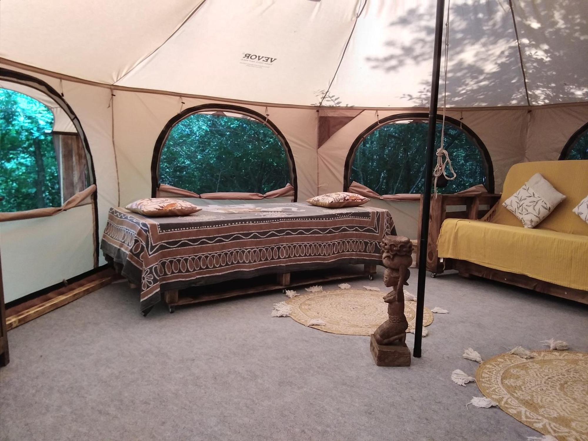 Tente Safari Lodge Dans Foret Luxuriante Vielle-Tursan Buitenkant foto