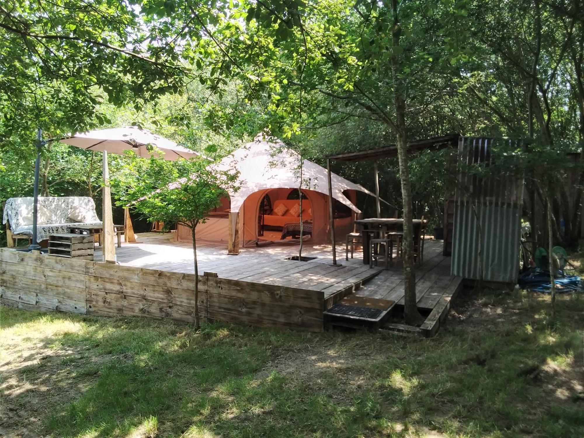 Tente Safari Lodge Dans Foret Luxuriante Vielle-Tursan Buitenkant foto
